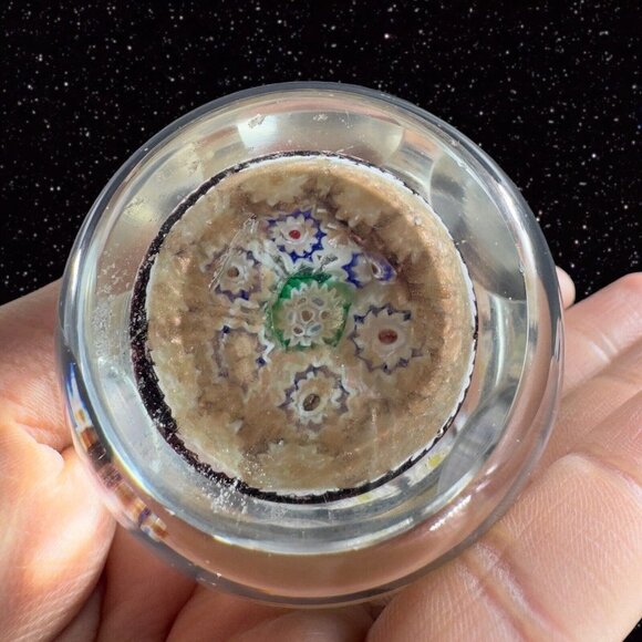 Venetian Paperweight Faceted Complex Italian Millefiori Figurine Perthshire? VTG - Picture 4 of 16